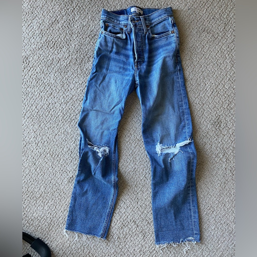 RE/DONE 70s Stove Pipe Jeans Size 24